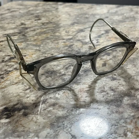 American Optical Vintage Safety Eyeglasses circa 50s Rare Find Sz 48 Frame USA
